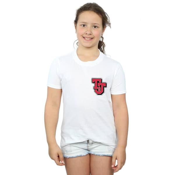 Tom And Jerry Girls Collegiate Logo Cotton T-Shirt
