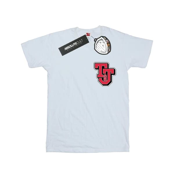 Tom And Jerry Girls Collegiate Logo Cotton T-Shirt