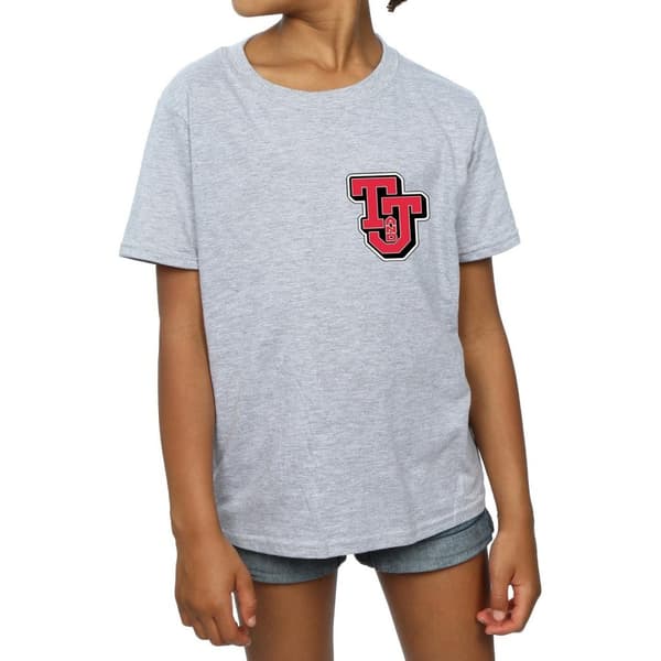 Tom And Jerry Girls Collegiate Logo Cotton T-Shirt