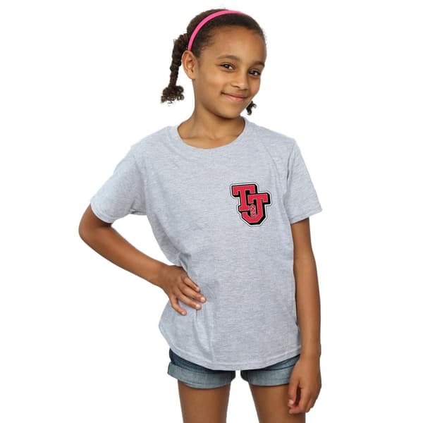 Tom And Jerry Girls Collegiate Logo Cotton T-Shirt