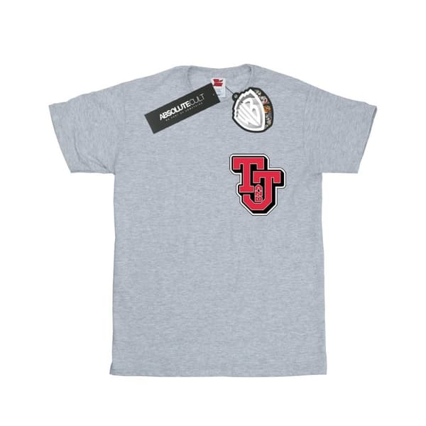 Tom And Jerry Girls Collegiate Logo Cotton T-Shirt