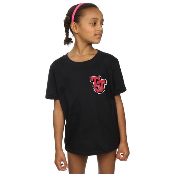 Tom And Jerry Girls Collegiate Logo Cotton T-Shirt