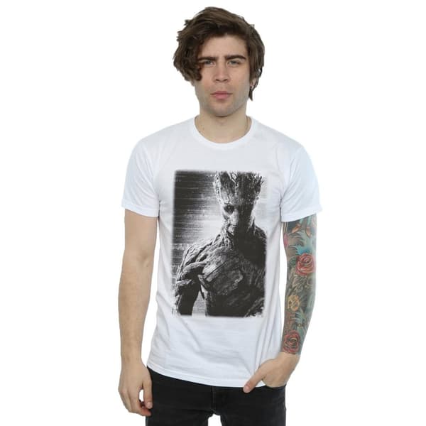 Marvel Mens Guardians Of The Galaxy Groot Poster T-Shirt
