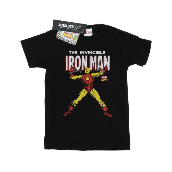Marvel T-shirt i bomull med Iron Mans kedjor för flickor