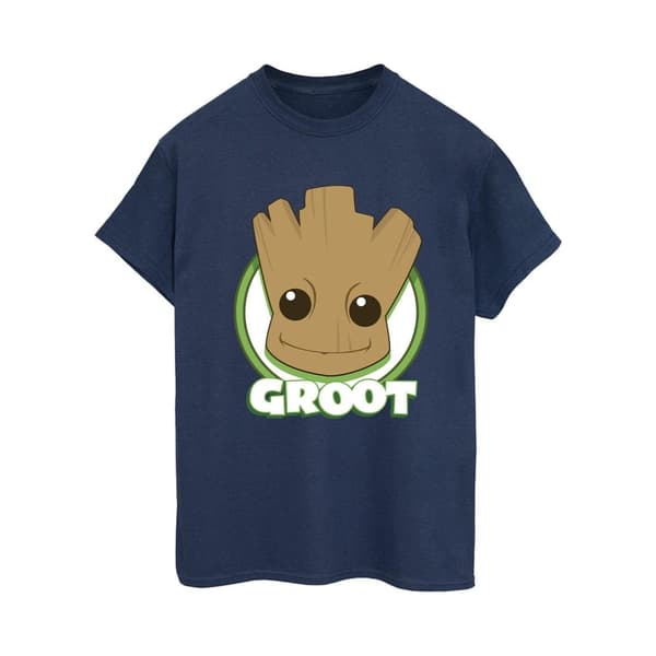 Guardians Of The Galaxy Dam/dam Groot Badge Boyfriend T-shirt i bomull