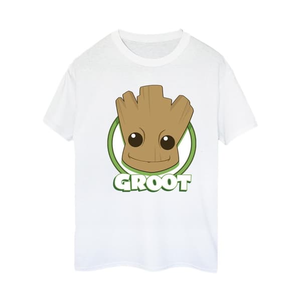Guardians Of The Galaxy Dam/dam Groot Badge Boyfriend T-shirt i bomull