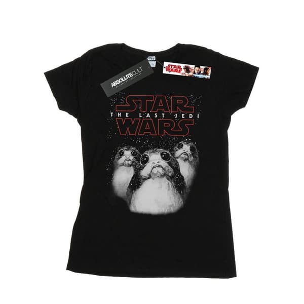 Star Wars Dam/Tjej The Last Jedi Porgs T-shirt i bomull