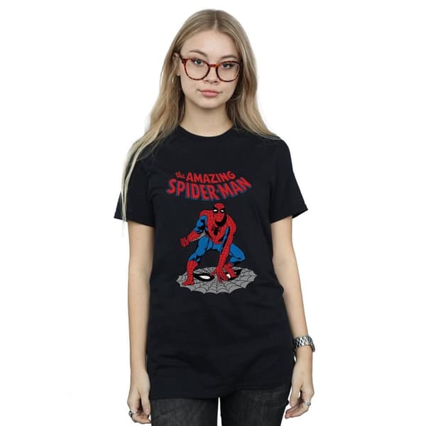 Marvel Womens/Ladies The Amazing Spider-Man Cotton Boyfriend T-Shirt