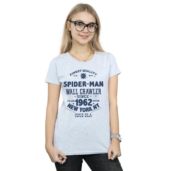 Marvel Womens/Ladies Spider-Man Finest Quality Cotton T-Shirt