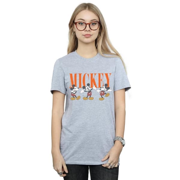 Disney Dam/Tjej Musse Pigg Poses Boyfriend T-shirt i bomull
