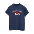 Pikkukuva 1 / 4: Disney Womens/Ladies Minnie Mouse Christmas Holly Cotton Boyfriend T-Shirt