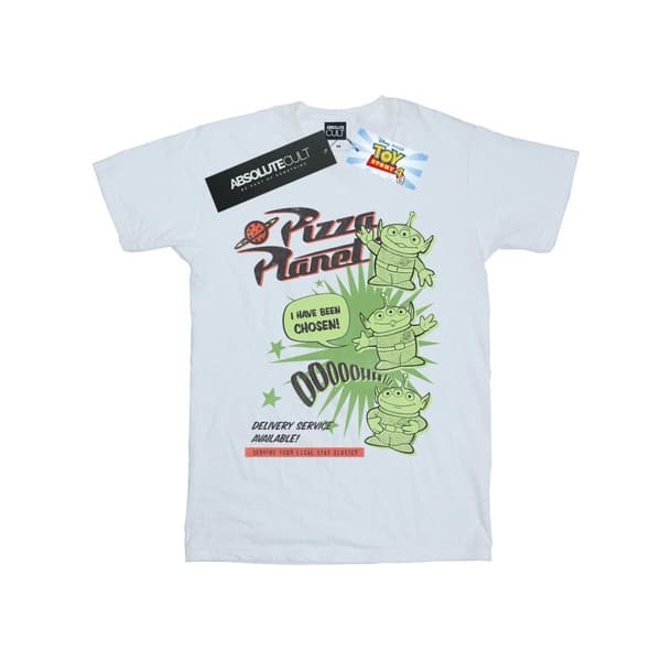 Disney Dam/Tjej Toy Story 4 Pizza Planet Little Green Men Boyfriend T-shirt i bomull