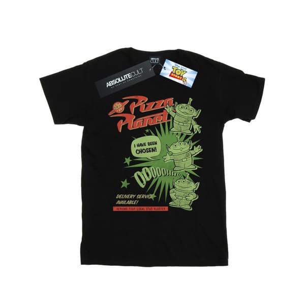 Disney Dam/Tjej Toy Story 4 Pizza Planet Little Green Men Boyfriend T-shirt i bomull