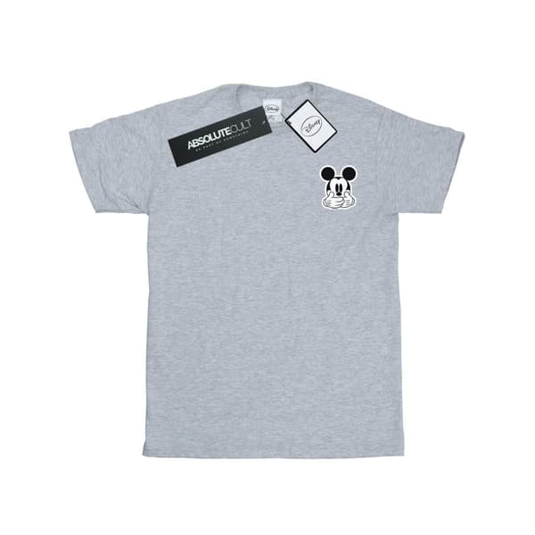 Disney Mens Mickey Mouse Dont Speak Breast Print T-Shirt