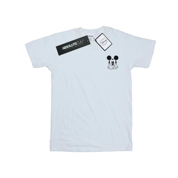 Disney Mens Mickey Mouse Dont Speak Breast Print T-Shirt