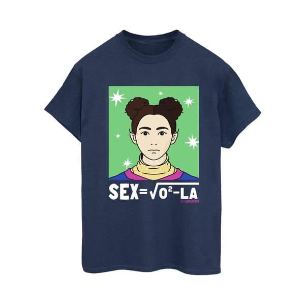 Netflix Womens/Ladies Sex Education Ola Sex Equation Cotton Boyfriend T-Shirt