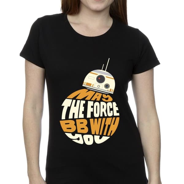 Star Wars May The Force BB8 - T-shirt i bomull för damer/kvinnor