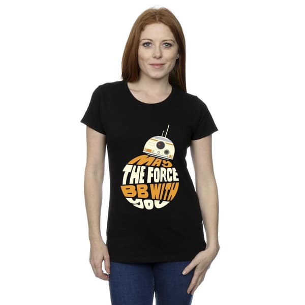 Star Wars May The Force BB8 - T-shirt i bomull för damer/kvinnor
