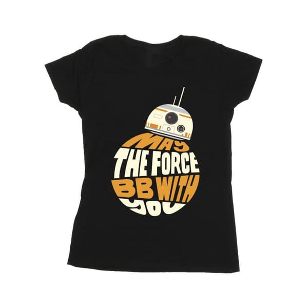 Star Wars May The Force BB8 - T-shirt i bomull för damer/kvinnor