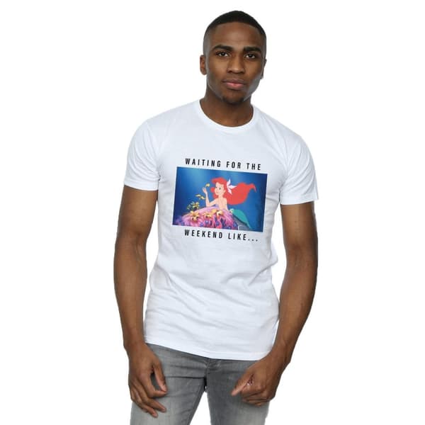 Disney Princess Mens Ariel Waiting For The Weekend T-Shirt
