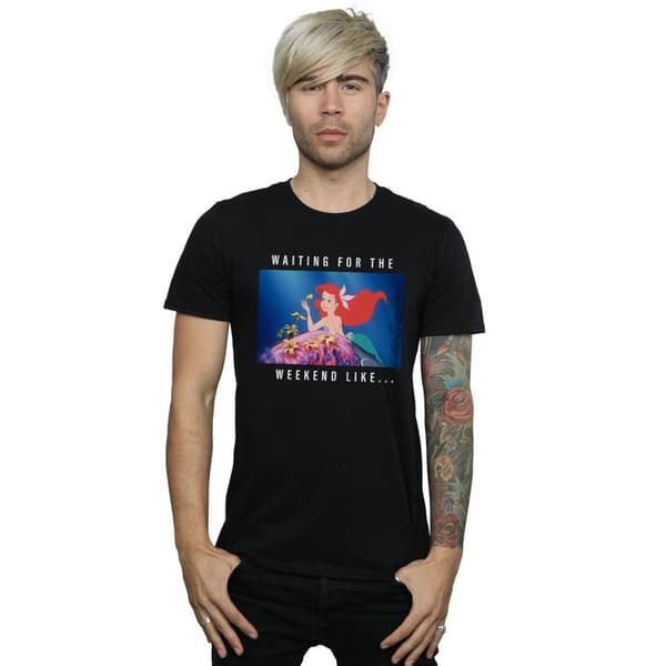 Disney Princess Mens Ariel Waiting For The Weekend T-Shirt
