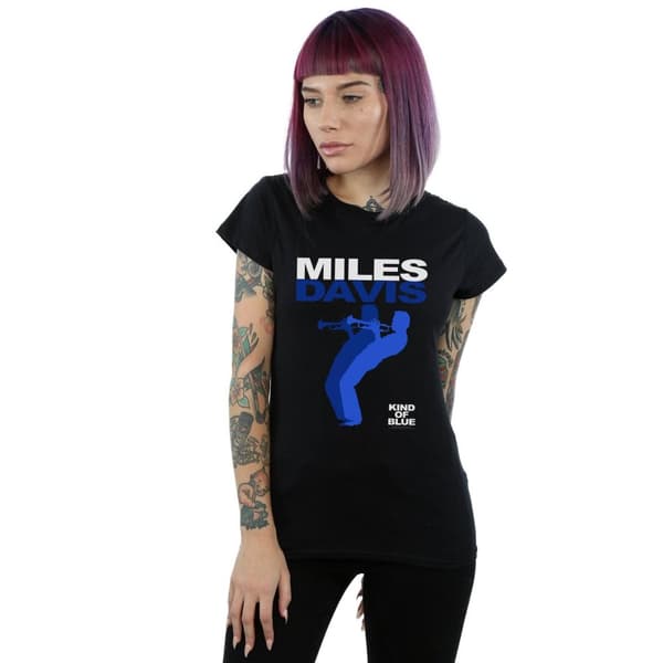 Miles Davis T-shirt i bomull - dam/dam Kind Of Blue