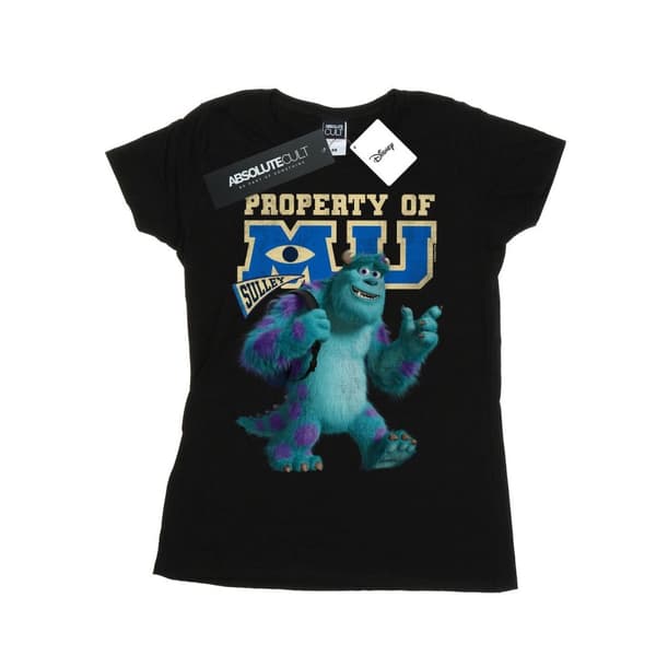 Disney Dam/Tjej Monsters University Sulley - Bomulls-T-shirt med MU-egenskaper