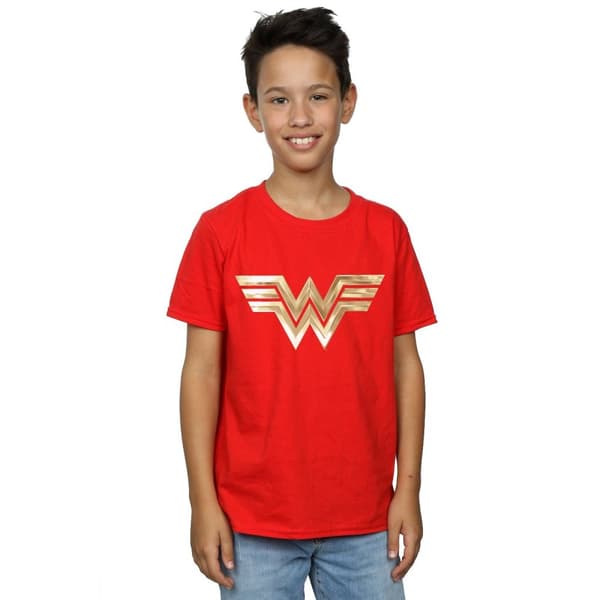 DC Comics Wonder Woman 84 T-shirt med guldemblem för pojkar