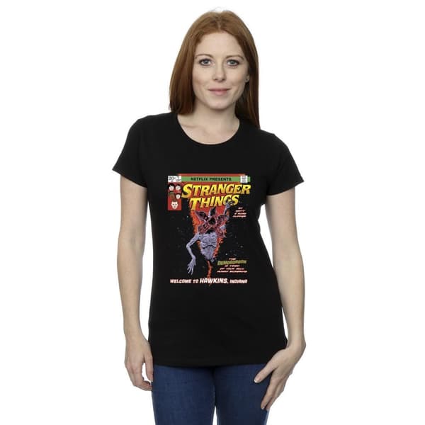 Netflix Womens/Ladies Stranger Things Comic Cover Cotton T-Shirt