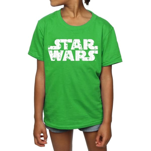 Star Wars T-shirt i bomull med jullogo för flickor