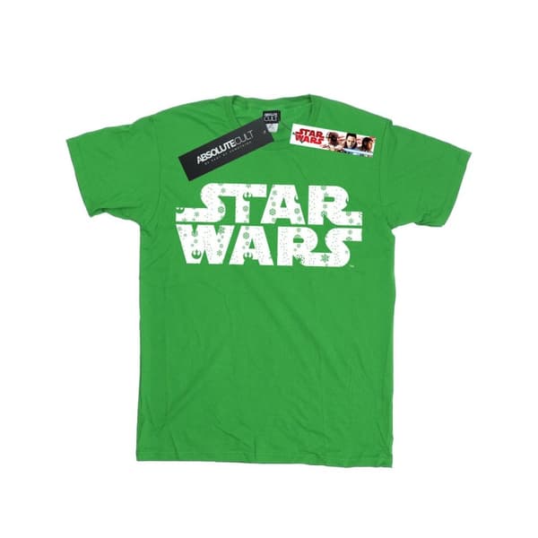 Star Wars T-shirt i bomull med jullogo för flickor