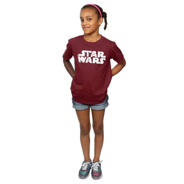 Star Wars T-shirt i bomull med jullogo för flickor