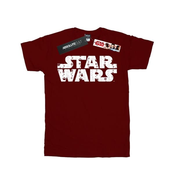 Star Wars T-shirt i bomull med jullogo för flickor