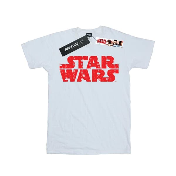 Star Wars T-shirt i bomull med jullogo för flickor White 12-13 Years