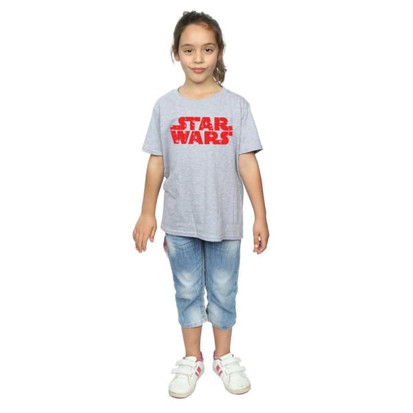 Star Wars T-shirt i bomull med jullogo för flickor