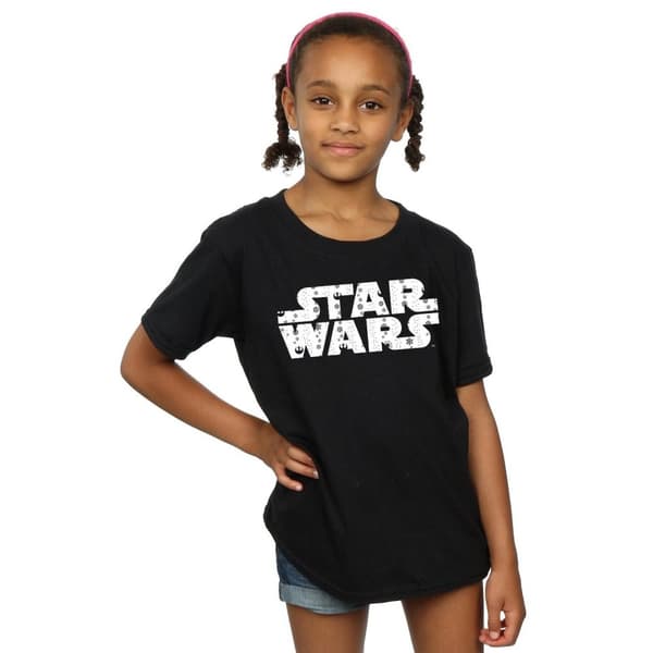 Star Wars T-shirt i bomull med jullogo för flickor