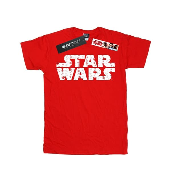 Star Wars T-shirt i bomull med jullogo för flickor