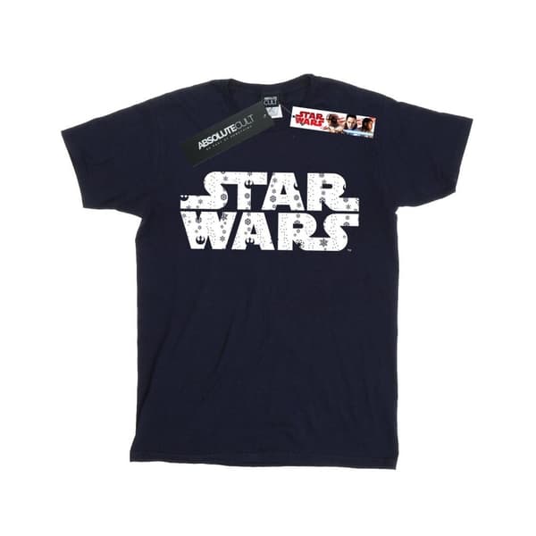 Star Wars T-shirt i bomull med jullogo för flickor