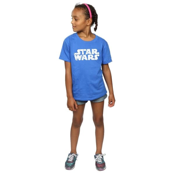 Star Wars T-shirt i bomull med jullogo för flickor