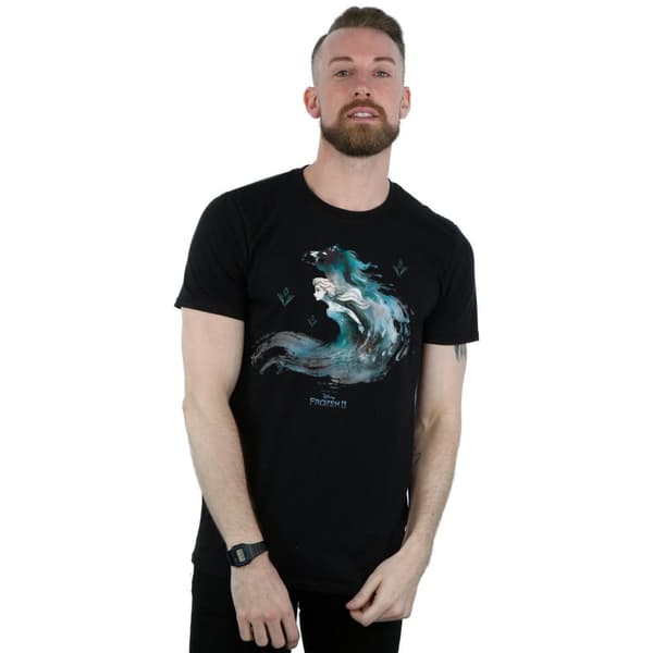 Disney Mens Frozen 2 Elsa With Nokk The Water Spirit T-Shirt