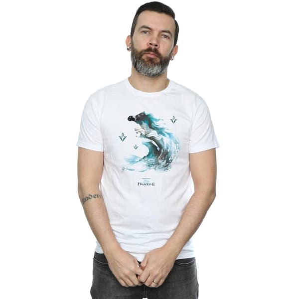 Disney Mens Frozen 2 Elsa With Nokk The Water Spirit T-Shirt