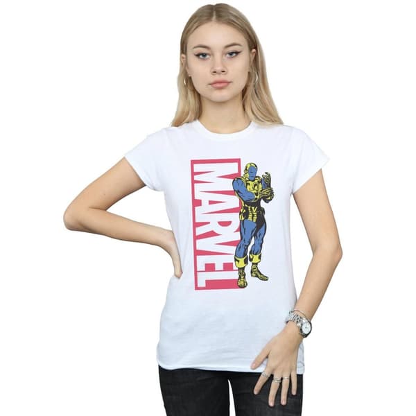 Marvel Womens/Ladies Iron Man Pop Profile Cotton T-Shirt