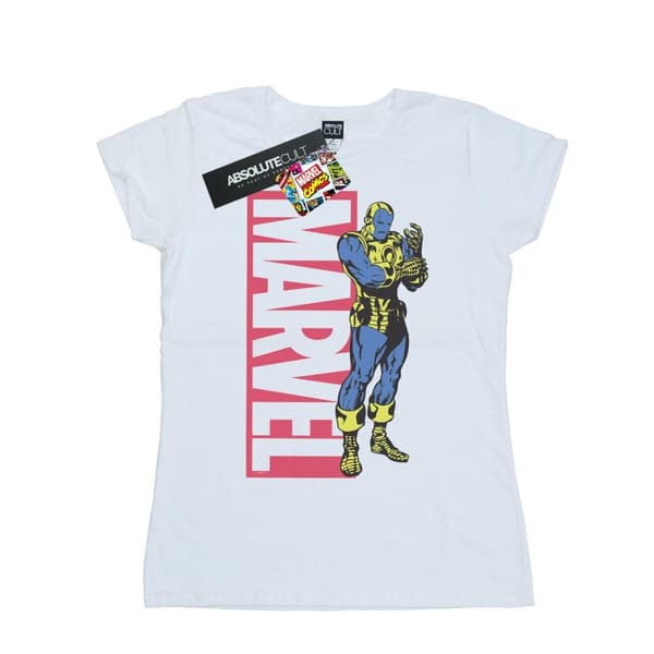 Marvel Womens/Ladies Iron Man Pop Profile Cotton T-Shirt White S