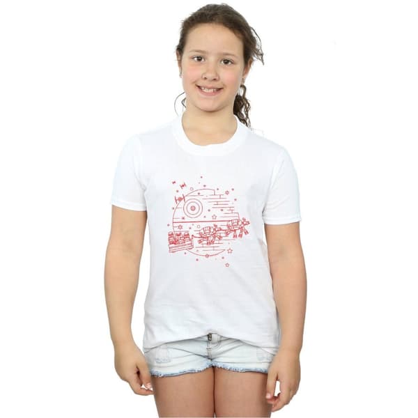 Star Wars Girls Death Star Sleigh Cotton T-Shirt