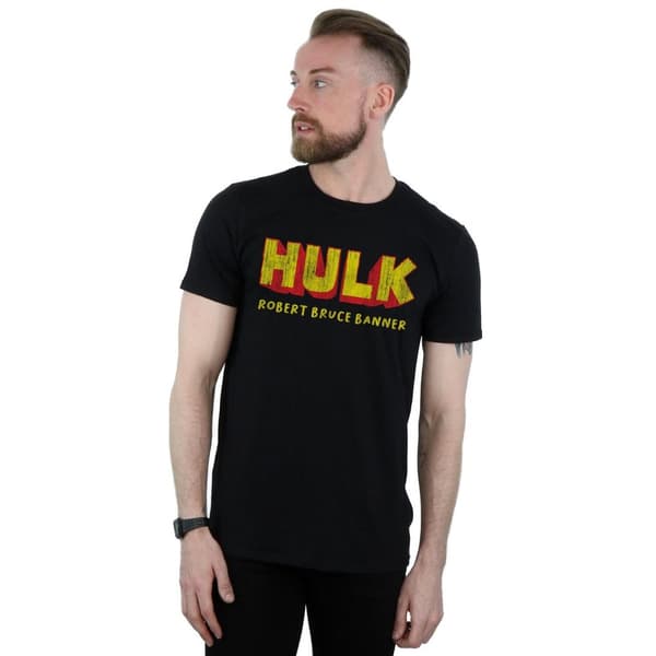 Marvel Mens Hulk AKA Robert Bruce Banner T-Shirt