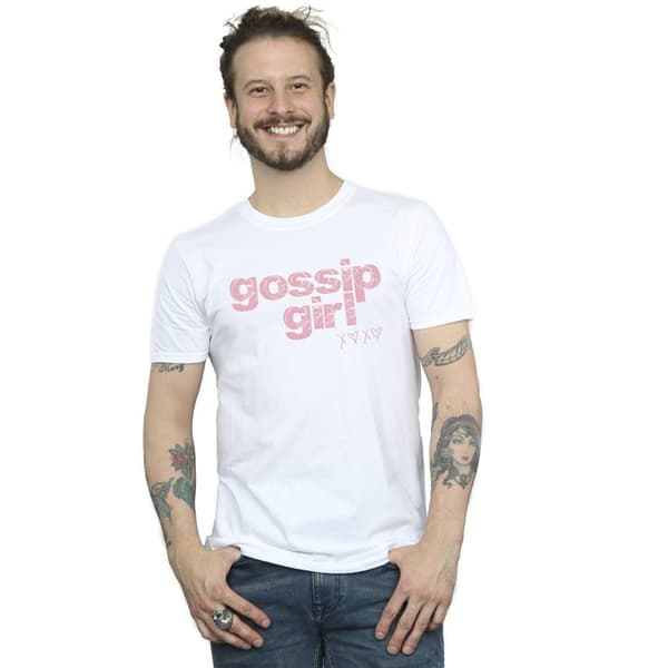Gossip Girl Mens Swirl Logo T-Shirt