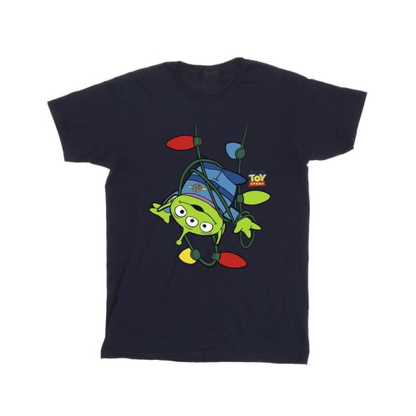 Disney Girls Toy Story Christmas Lights Aliens Cotton T-Shirt