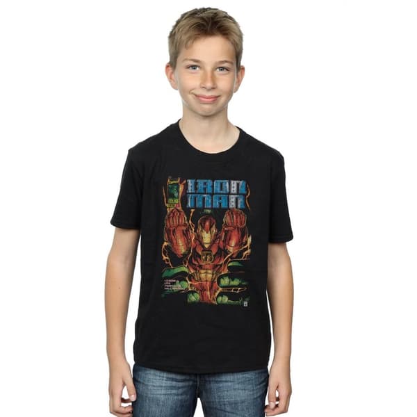Marvel T-shirt med Iron Man-omslag från serietidningar för pojkar