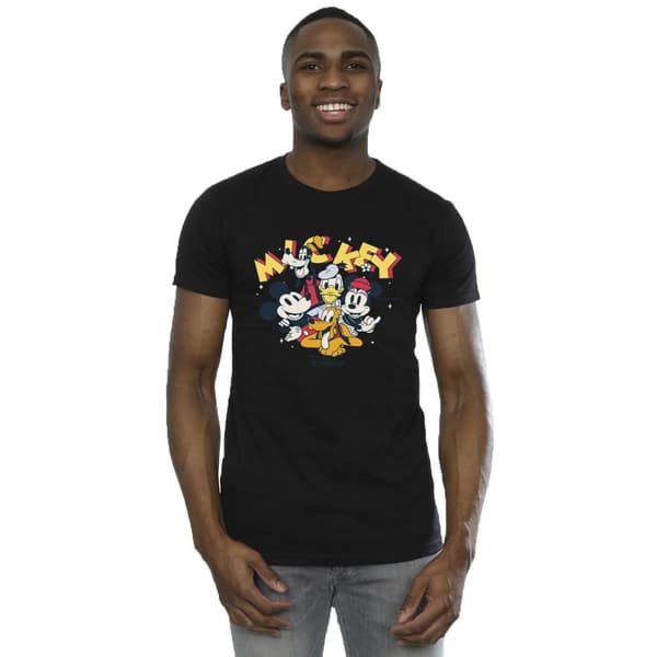 Disney Mens Mickey Mouse Group T-shirt