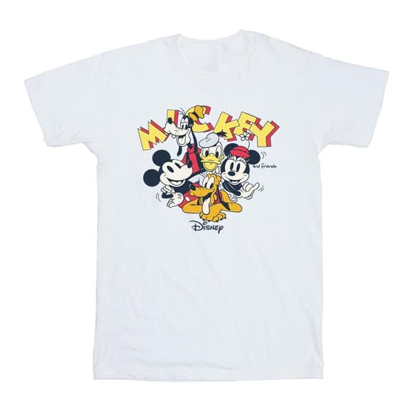 Disney Mens Mickey Mouse Group T-Shirt
